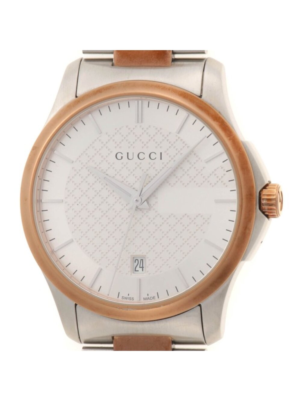 Gucci G-Timeless 126.4 Watch Stainless Steel Silver Quartz